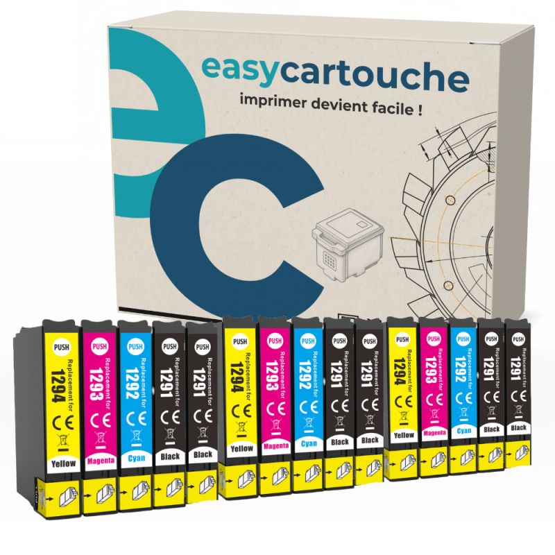 Pack de 15 cartuchos compatibles EPSON T129XL Pack de 15 cartuchos compatibles EPSON T129XL